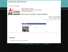 Tablet Screenshot of apluspestandlawn.com